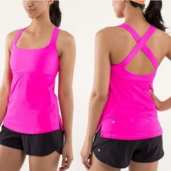 lululemon Track & Train Raspberry Glo Light Tank - Picture 1 of 3